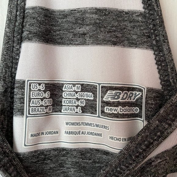 New Balance Athletic Workout Top Small Gray White - Picture 5 of 6